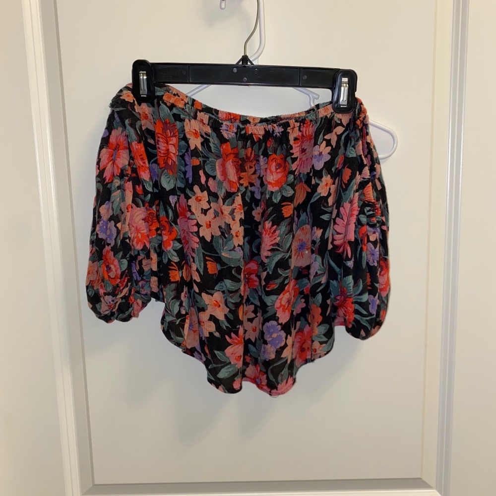 Floral off the shoulder top